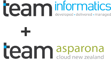 TEAM Informatics + TEAM Asparona Logos 3-1